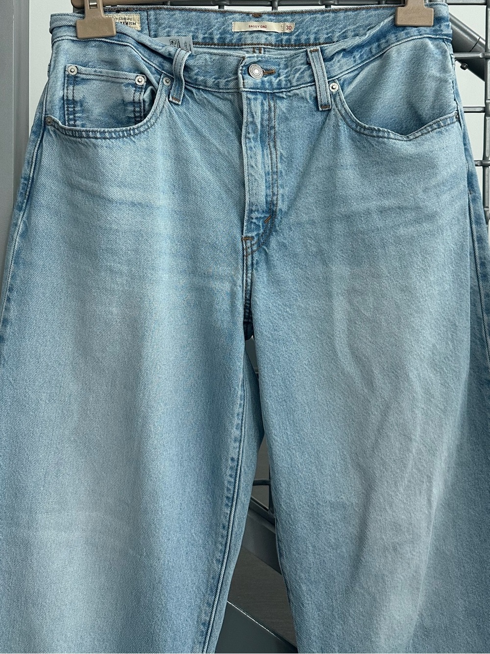 Levi's Women’s Light Blue Baggy Dad Wide Leg Jeans Size 30